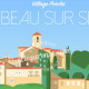 Affiche Auribeau-sur-Siagne, Cote d'azur Poster Eric Garence Village France