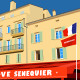 Affiche Saint Tropez I Love Senequier par Eric Garence, Provence Côte d'Azur Var art galerie artiste contemporain art-déco affic