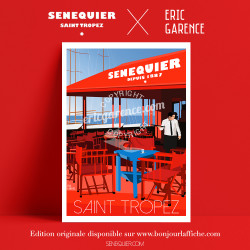 Poster Blue at Sénéquier, 2019