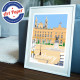 Poster Nancy, place Stanislas par Eric Garence, Auvergne Rhone Alpes Ain art galerie artiste art-déco, concept store