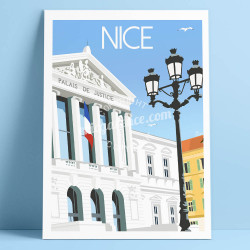 Affiche Le Palais de Justice de Nice, 2020