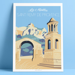 Affiche, Saint-Remy de Provence, Glanum, 2020, Eric Garence, déco, art, paintings