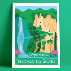 Poster Villecroze-les-Grottes, 2020