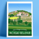Affiche, Moissac-Bellevue, Var, Gorges du Verdon, Provence, Eric Garence, illustration, poster, vintage, retro, VisitVar