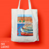 Tote Bag "Lou Passagin - Port de Nice" gift christmas artwork french riviera
