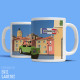 Tote Bag "Le Gendarme de Saint Tropez" , french riviera, artwork, gift xmas, mehari, citroen, de funes, mehari, citroen