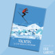 Magnet, "Valberg, Station de Ski du Mercantour" Aimant, Eric Garence, Deco, house, gift, cadeau, business, nice, cote d'azur