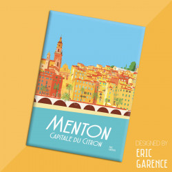 Magnet, "Menton, Capitale du citron", aimant, fridge, gift, business, 