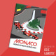 Magnet, "Monaco, French Riviera Grand Prix", aimant, fridge, gift, business, 