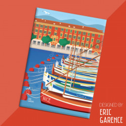 Magnet, "Le Port de Nice et lou Passagin", aimant, fridge, gift, business, 