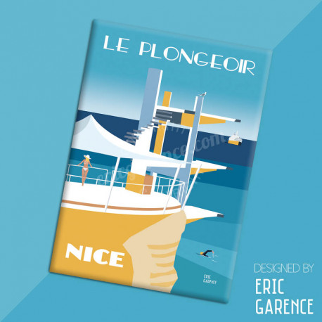 Magnet, "Le Plongeoir, 2020", aimant, fridge, gift, business, 