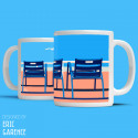 Mug "Nos 4 chaises bleues, Nice"