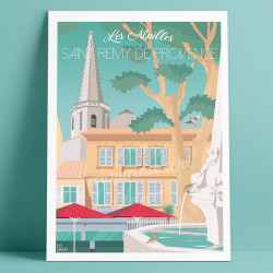 Affiche, Saint-Remy de Provence, Glanum, 2020, Eric Garence, déco, art, paintings