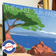 Affiche "Théoule-sur-Mer, La Pointe de l'Aiguille" par Eric Garence, Côte d'Azur France cadeau Plage, esterel