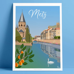 Poster Metz, la Moselle, 2021