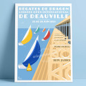 Poster Deauville Dragon linkers international Regatta, 2021 - Official Poster