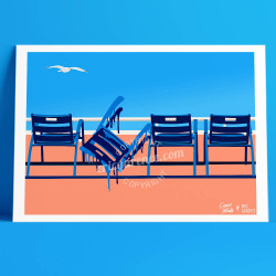 Nos 4 Chaises bleues X César Malfi