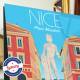 Affiche Nice, Place Masséna, Apollon, façades, affiche rétro, par Eric Garence, Côte d'Azur France luxe français made in France 