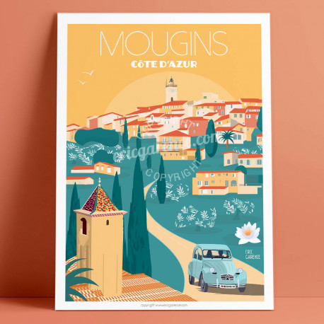 Affiche "sunset in Mougins"