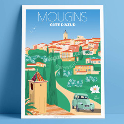 Affiche "un matin à Mougins"