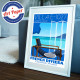 Affiche "Invitation au voyage" Villa Eileen Gray Roquebrune  Cap Martin