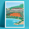 Affiche originale, Rolex Monte-Carlo Masters, 2024 par Eric Garence, artiste français