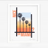 Tirage d'art signé "Nice ou Miami ?"
