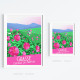Poster Grasse Rose Centifolia by Eric Garence, French Riviera aluminim plexiglass paper original limited Capital of perfume