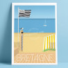 Affiche "La Plage à Carnac" par Eric Garence