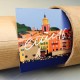 Poster Eze by Eric Garence, French Riviera aluminim plexiglass paper original limited Goat gold village medieval fragonard luxur